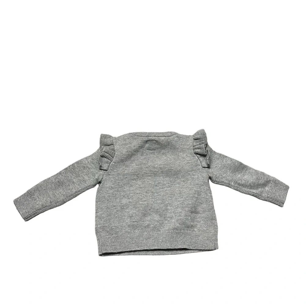 Gap Baby Sweater with Bear Design and Ruffles